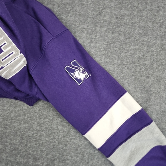Champion Northwestern University Hoodie Mens Medium Multicolor Pullover Wildcat - Picture 5 of 7